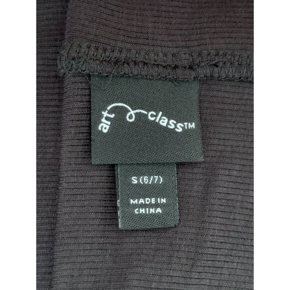 Art Class Girls Black Stretchy Skater Skirt Skort w/ Built-In Short Size Small - Picture 10 of 12